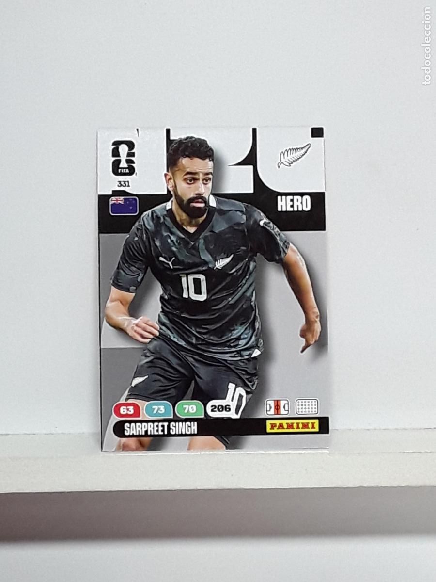 Cromos de f&uacute;tbol: ADRENALYN MUNDIAL 2026 WORLD CUP 26 ALBUM PANINI N 331 NUEVA ZELANDA SARPREET SINGH