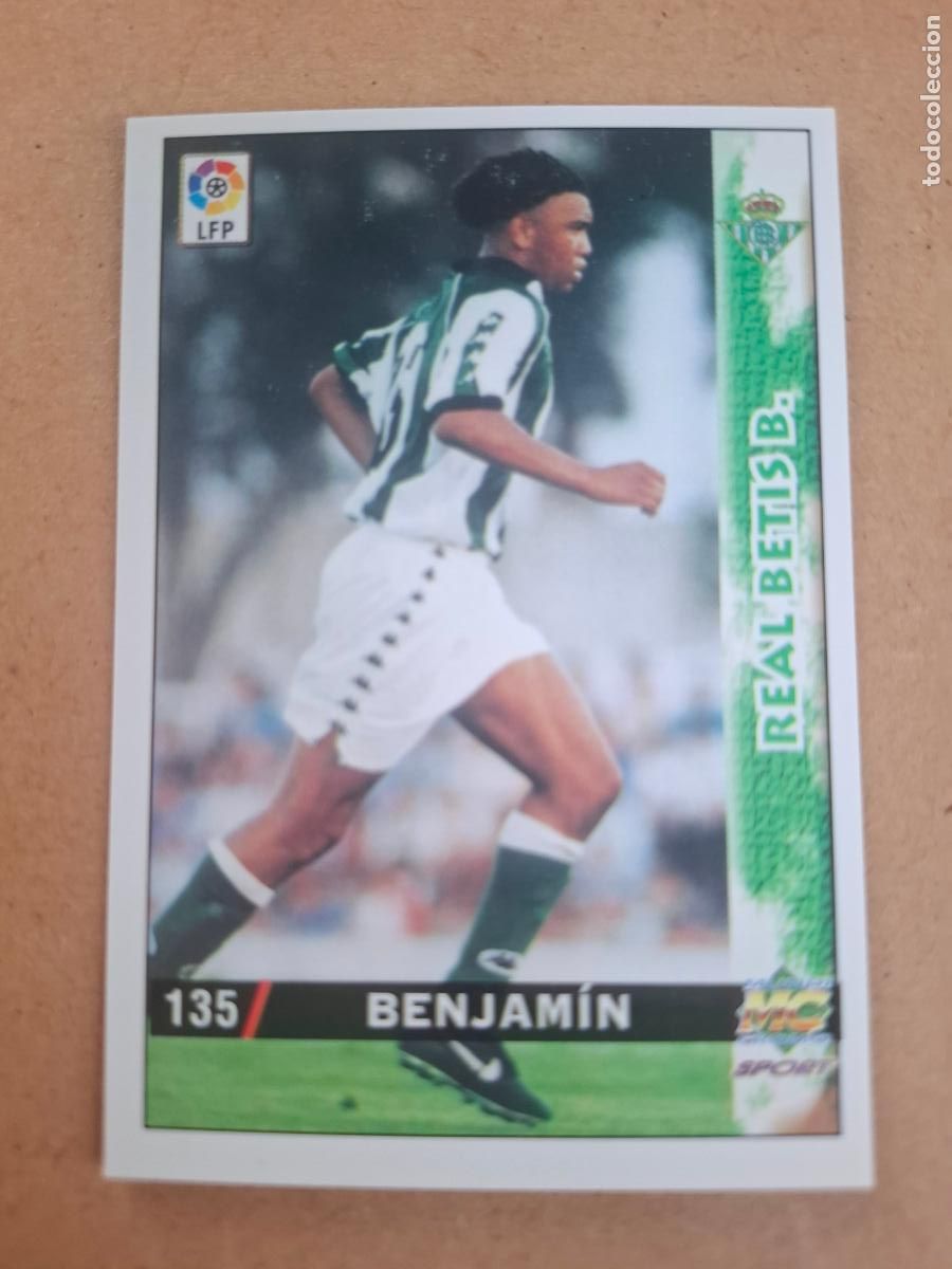 Cromos de f&uacute;tbol: MUNDICROMO 98 99 1998 1999 - 135 BENJAMIN - REAL BETIS