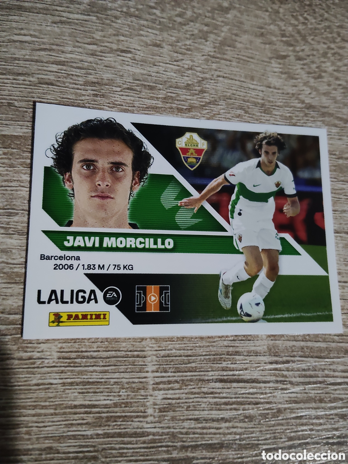 Fu&szlig;ball-Sticker: Javi Morcillo fichaje 26 Elche liga 2026 2027 26 27 ediciones este