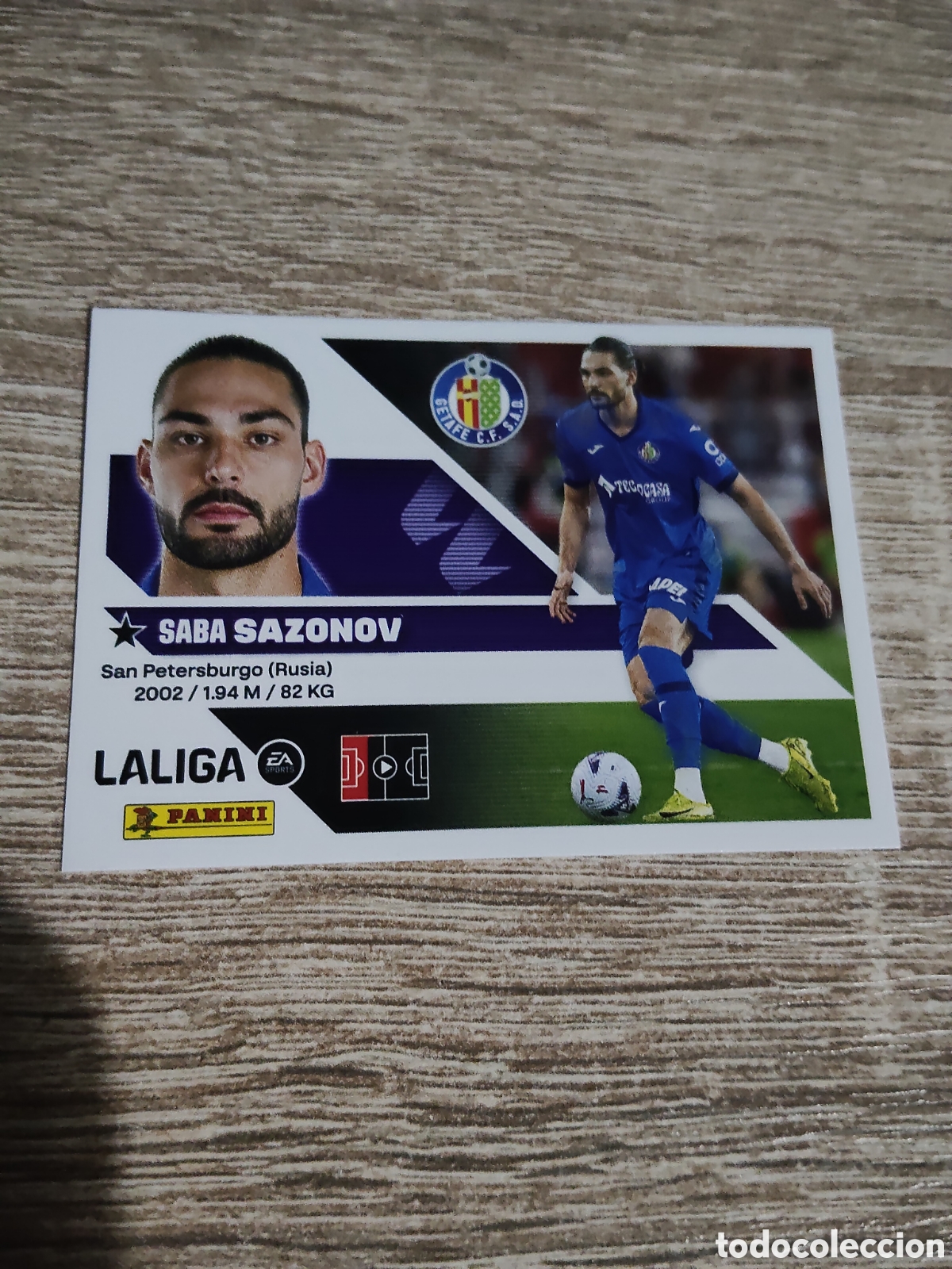 Cromos de f&uacute;tbol: Sazonov fichaje 32 Getafe liga 2026 2027 26 27 ediciones este