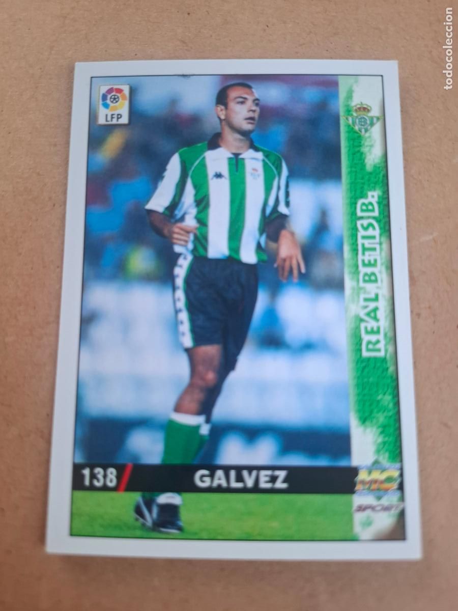 Cromos de f&uacute;tbol: MUNDICROMO 98 99 1998 1999 - 138 G&Aacute;LVEZ - REAL BETIS