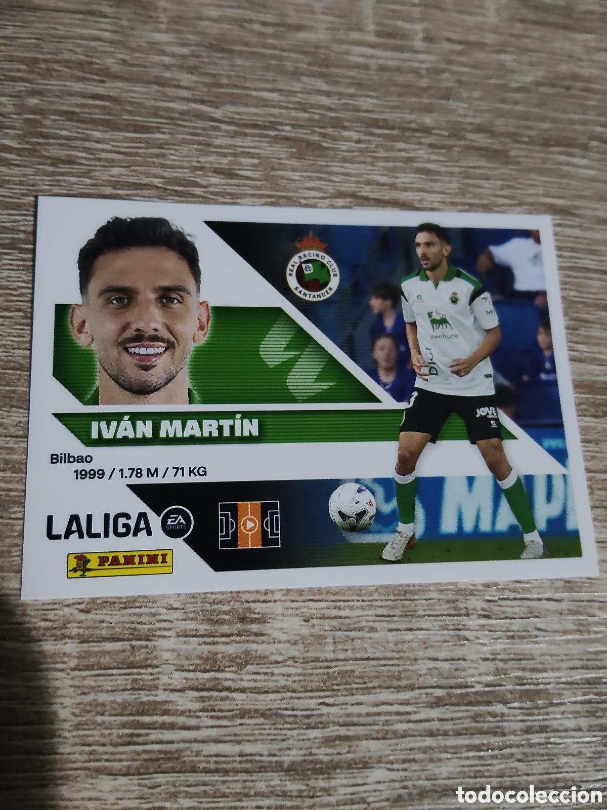 Cromos de f&uacute;tbol: Iv&aacute;n Mart&iacute;n fichaje 33 Racing de Santander liga 2026 2027 26 27 ediciones este