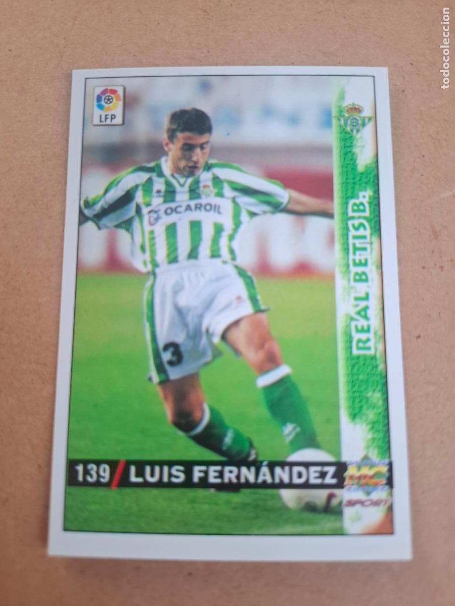Cromos de f&uacute;tbol: MUNDICROMO 98 99 1998 1999 - 139 LUIS FERN&Aacute;NDEZ - REAL BETIS