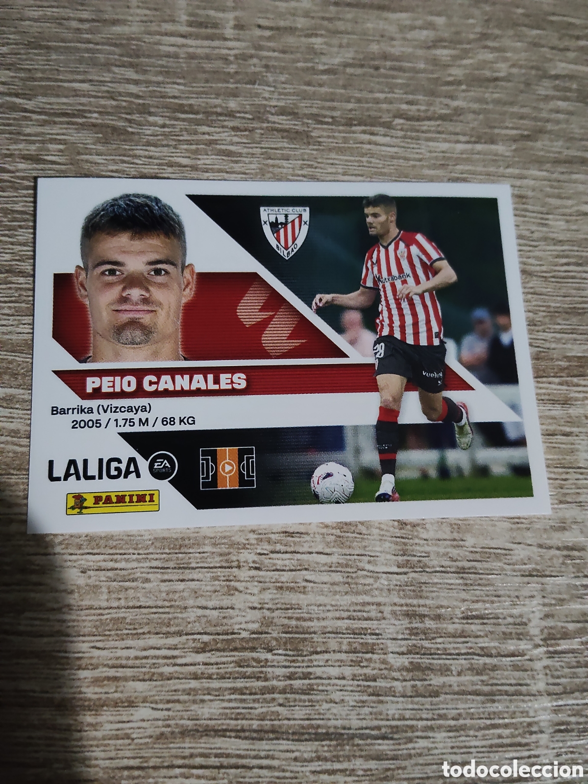 Cromos de f&uacute;tbol: Peio Canales fichaje 35 Athletic de Bilbao liga 2026 2027 26 27 ediciones este