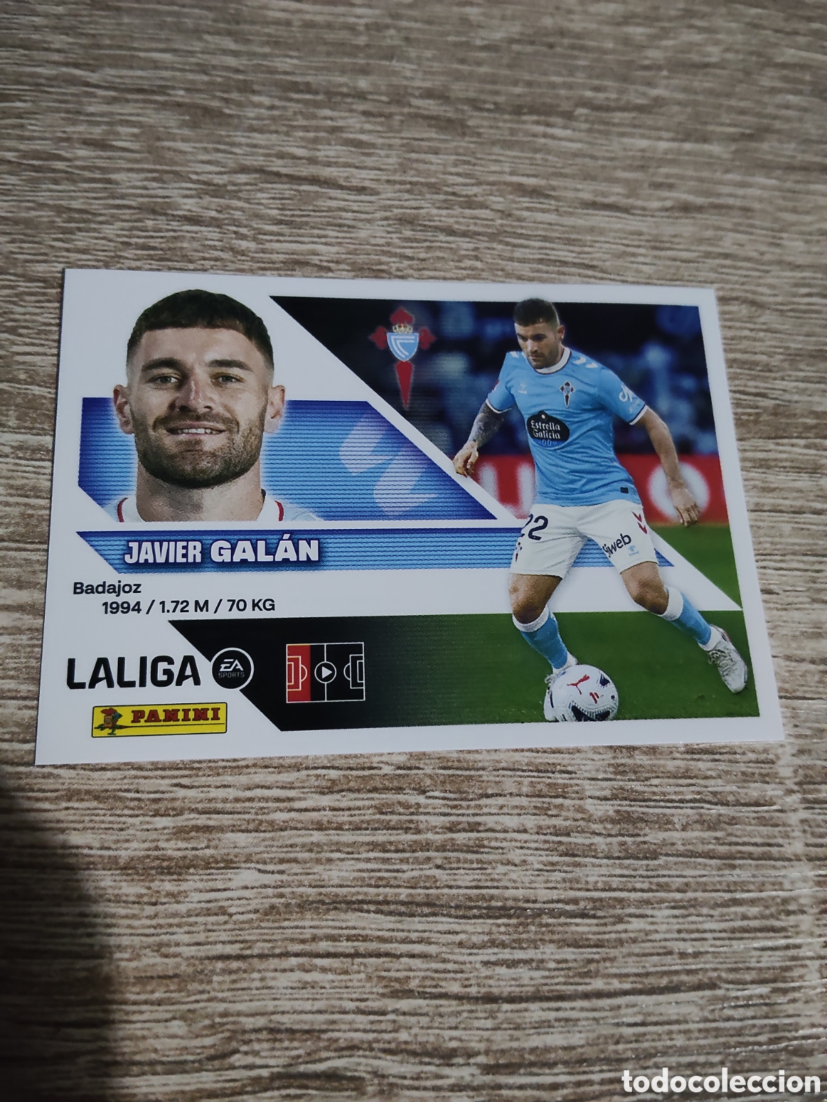 Cromos de f&uacute;tbol: Gal&aacute;n fichaje 37 Celta de Vigo liga 2026 20277 26 27 ediciones este