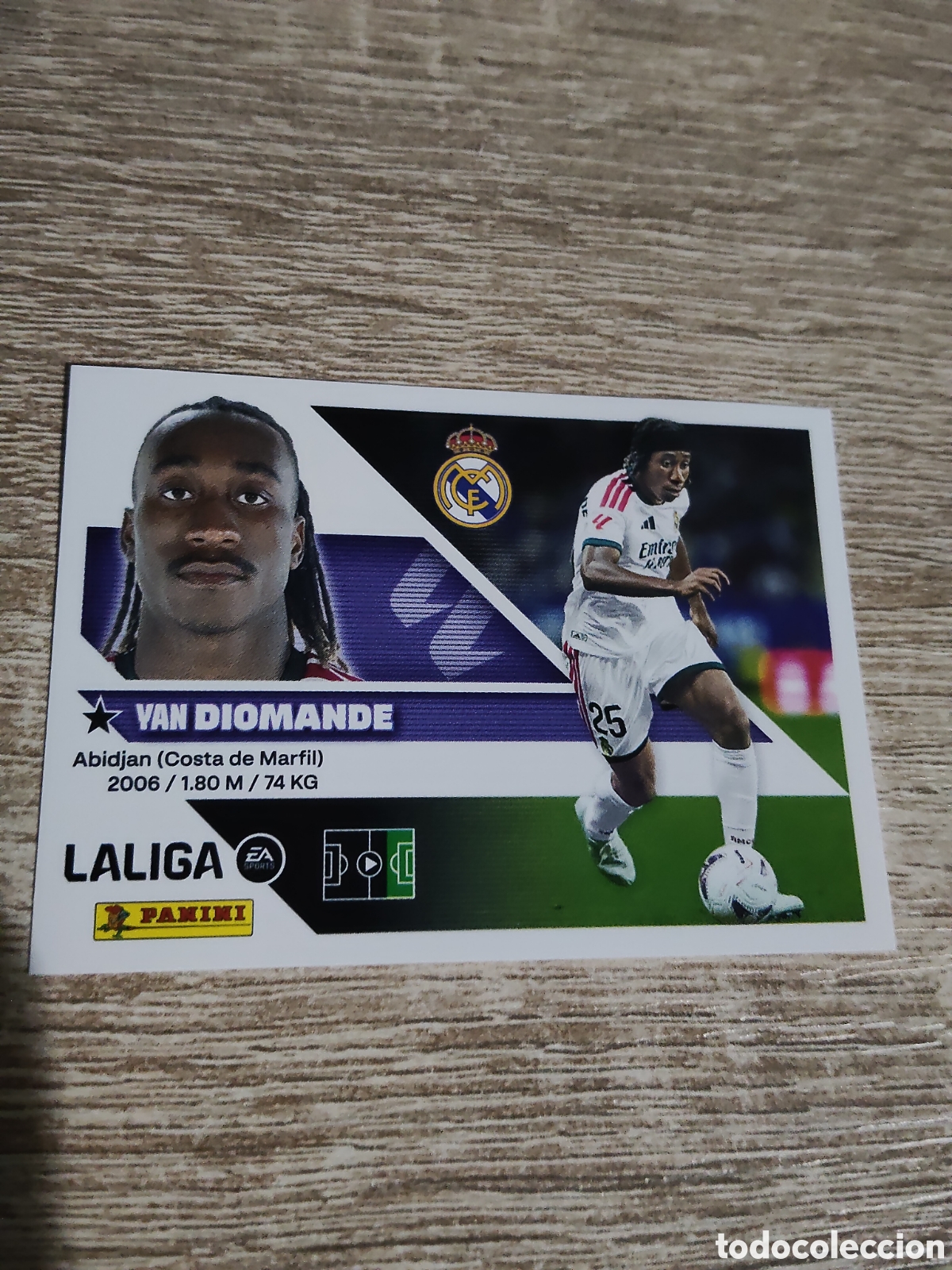 Cromos de f&uacute;tbol: Diomande fichaje 39 Real Madrid liga 2026 2027 26 27 ediciones este