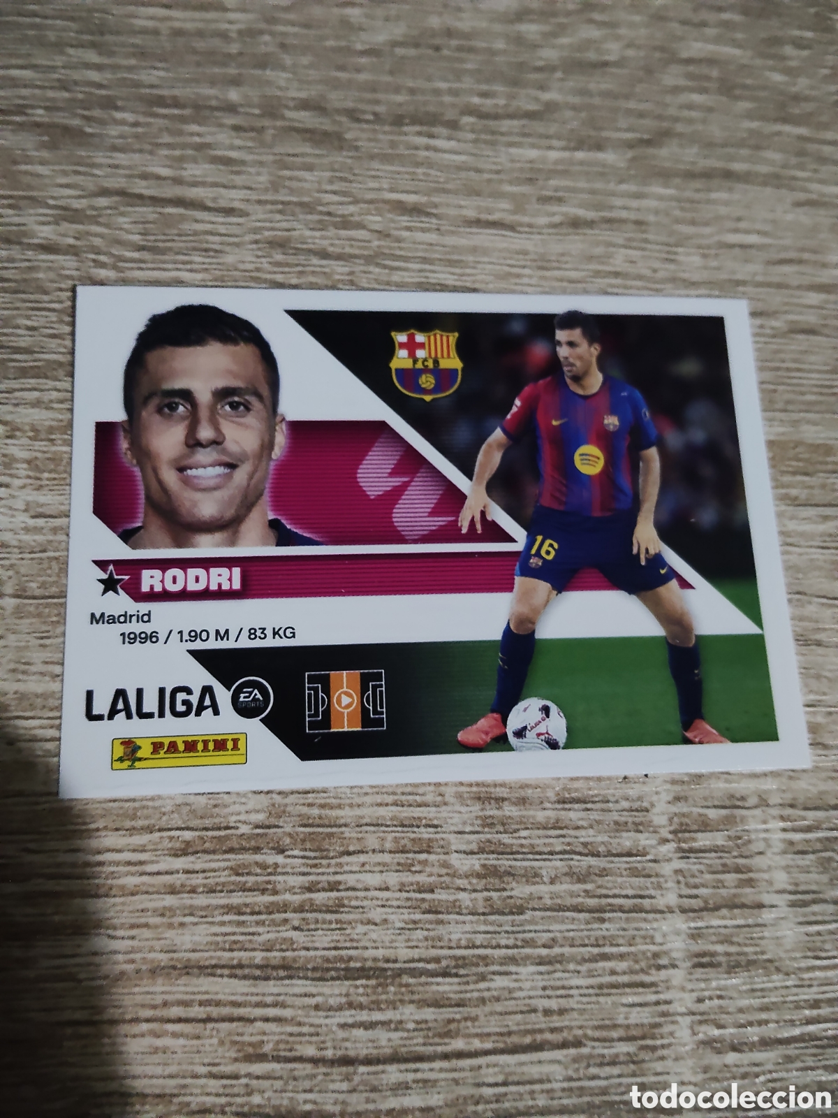 Cromos de f&uacute;tbol: Rodri fichaje 40 Barcelona liga 2026 2027 26 27 ediciones este