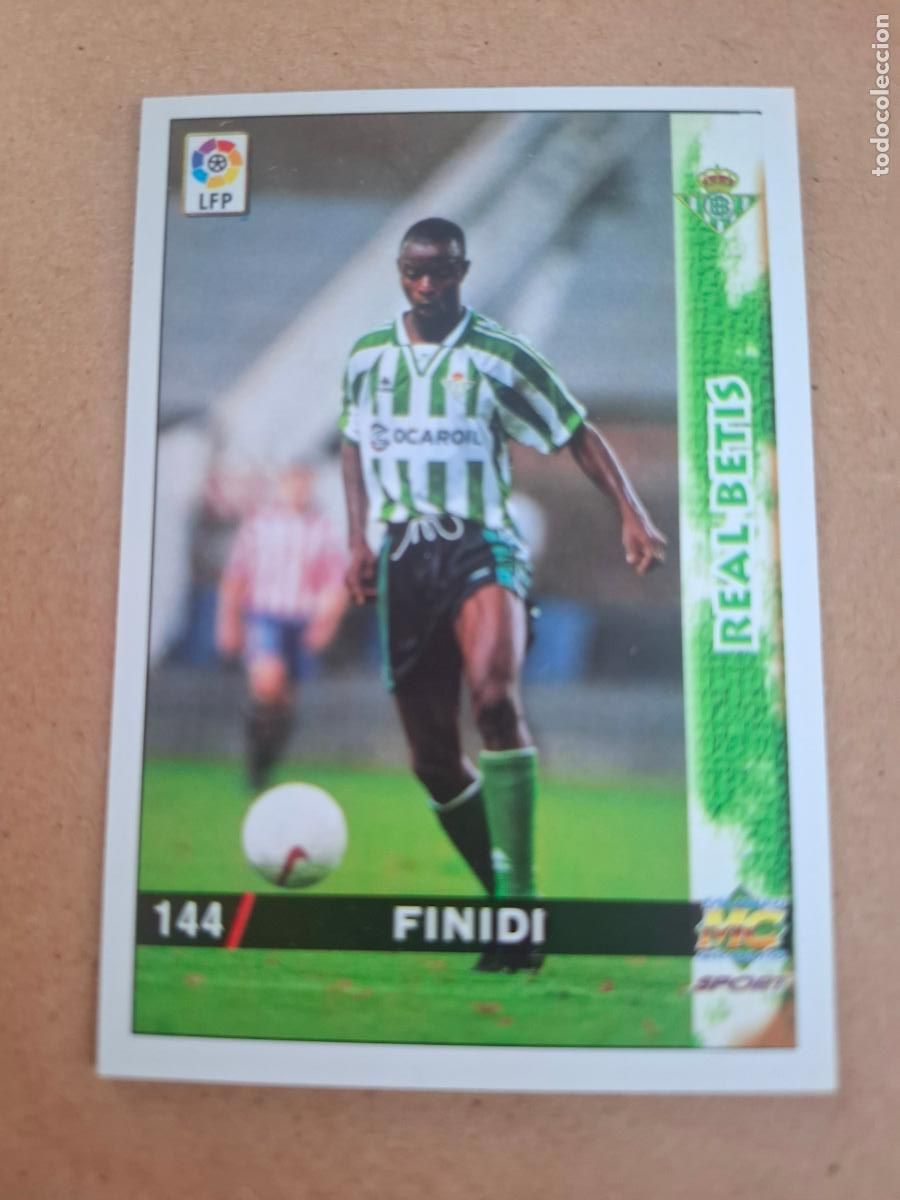 Cromos de f&uacute;tbol: MUNDICROMO 98 99 1998 1999 - 144 FINIDI - REAL BETIS