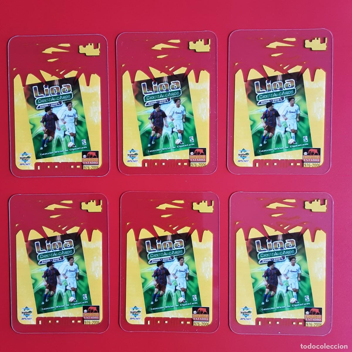 Cromos de f&uacute;tbol: LOTE 6 FICHAS COMODIN LIGA 2006 2007 CRYSTALCARDS MUNDICROMO - SERGIO RAMOS Y MESSI