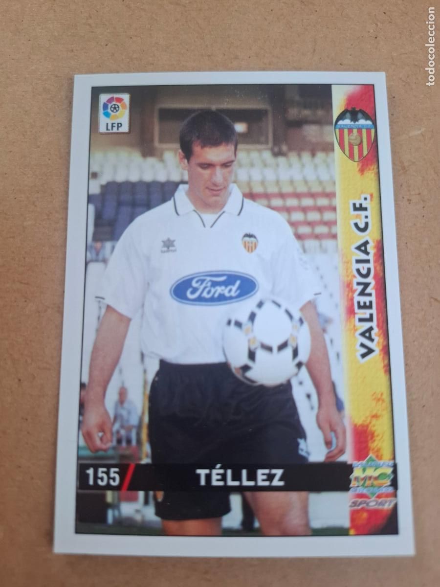 Cromos de f&uacute;tbol: MUNDICROMO 98 99 1998 1999 - 155 T&Eacute;LLEZ - VALENCIA CF.