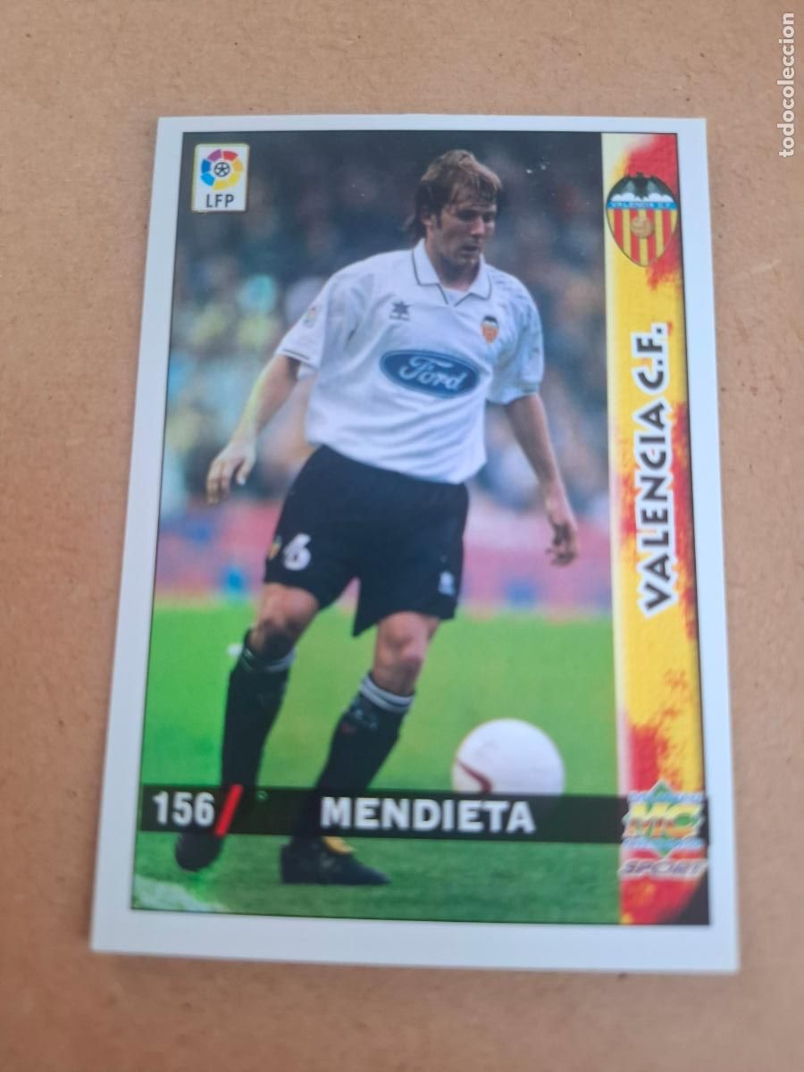 Cromos de f&uacute;tbol: MUNDICROMO 98 99 1998 1999 - 156 MENDIETA - VALENCIA CF.
