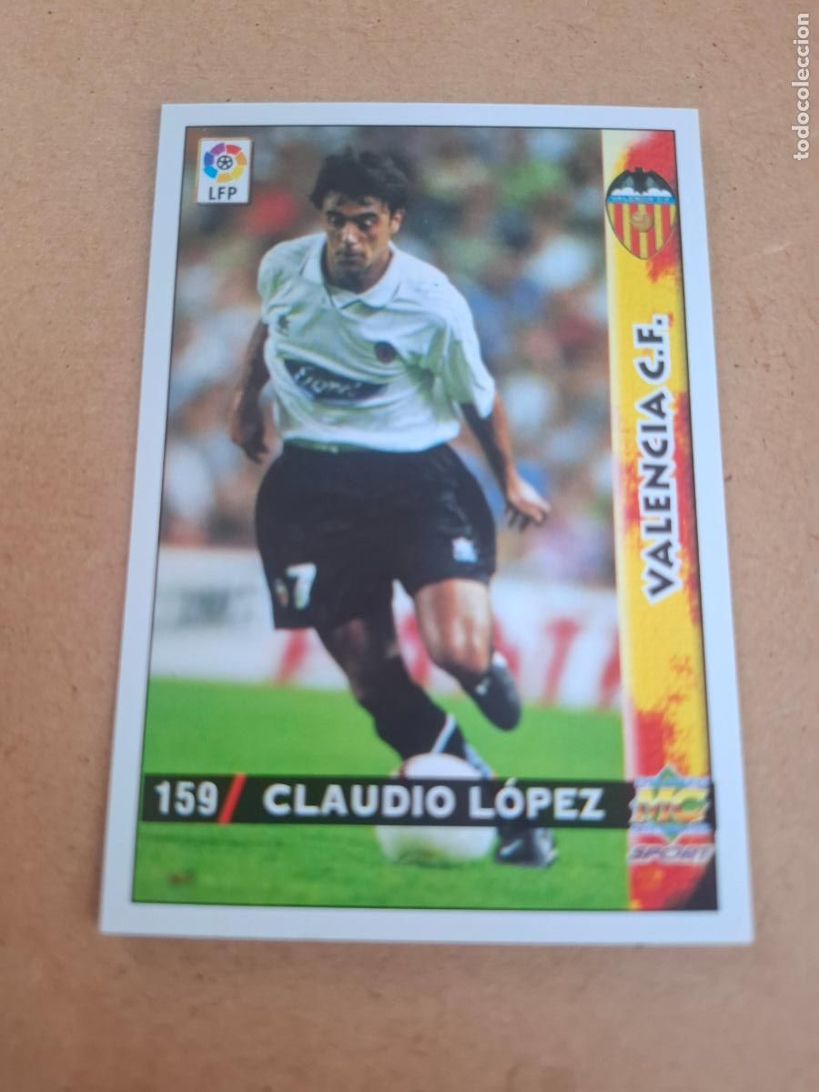 Cromos de f&uacute;tbol: MUNDICROMO 98 99 1998 1999 - 159 CLAUDIO L&Oacute;PEZ - VALENCIA CF.