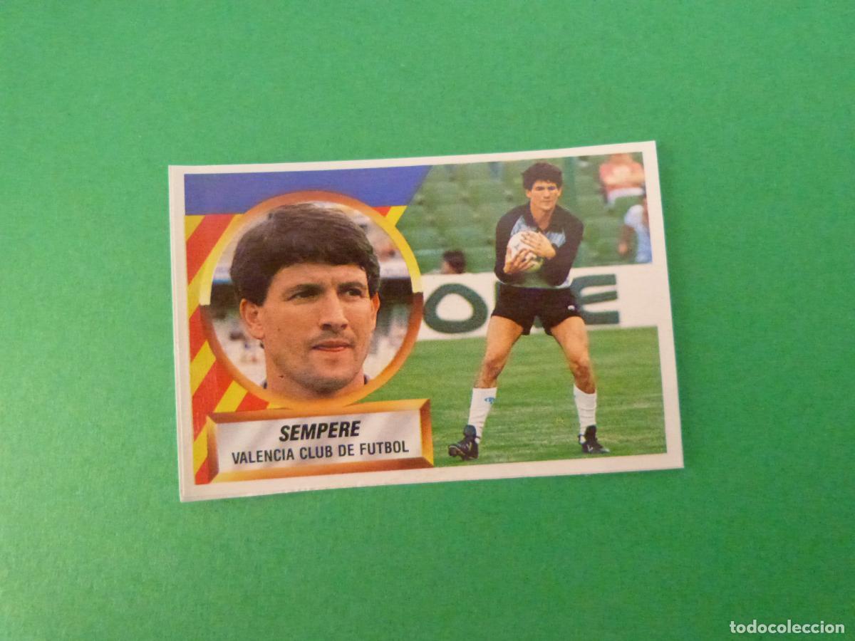 Cromos de f&uacute;tbol: CROMO FUTBOL ESPARRAGO VALENCIA C.F. RECORTADO N&ordm; 1 LIGA ESTE 1988-1989/88-89