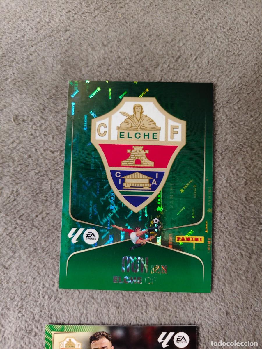 Cromos de f&uacute;tbol: 127 MEGACRACKS MGK 25 26 ESCUDO ELCHE CF BASE CARD LALIGA PANINI LA LIGA 2025 2026