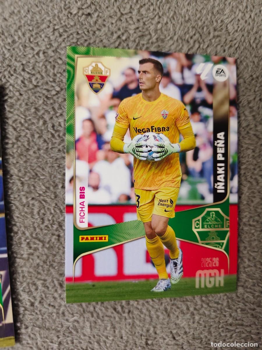 Cromos de f&uacute;tbol: 129 BIS MEGACRACKS MGK 25 26 I&Ntilde;AKI PE&Ntilde;A ELCHE CF FICHA LALIGA PANINI LA LIGA 2025 2026