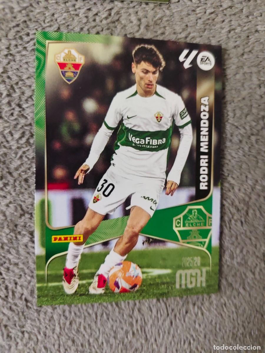 Cromos de f&uacute;tbol: 138 MEGACRACKS MGK 25 26 RODRI MENDOZA ELCHE CF BASE CARD LALIGA PANINI LA LIGA 2025 2026