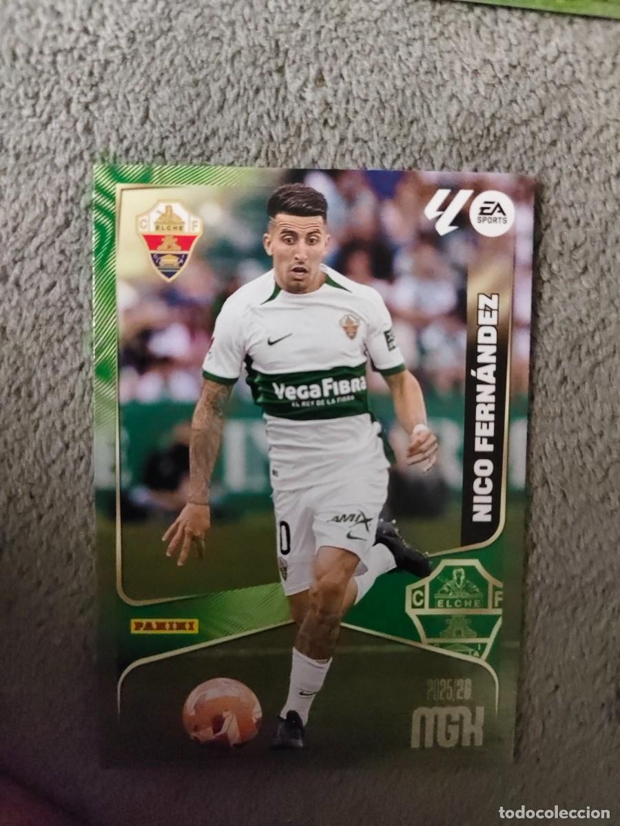 Cromos de f&uacute;tbol: 139 MEGACRACKS MGK 25 26 NICO FERN&Aacute;NDEZ ELCHE CF BASE CARD LALIGA PANINI LA LIGA 2025 2026