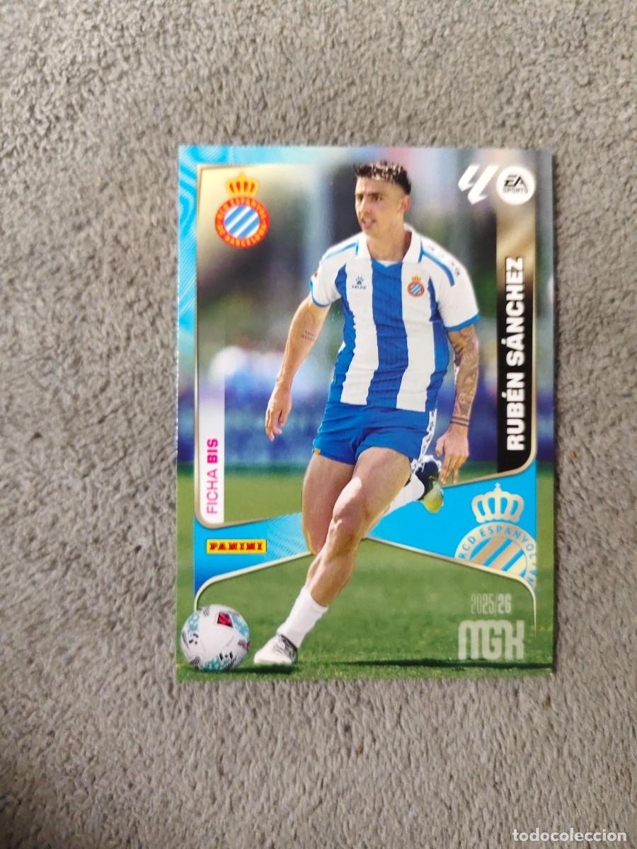 Cromos de f&uacute;tbol: 154 BIS MEGACRACKS MGK 25 26 RUB&Eacute;N S&Aacute;NCHEZ RCD ESPANYOL FICHA LALIGA PANINI LA LIGA 2025 2026