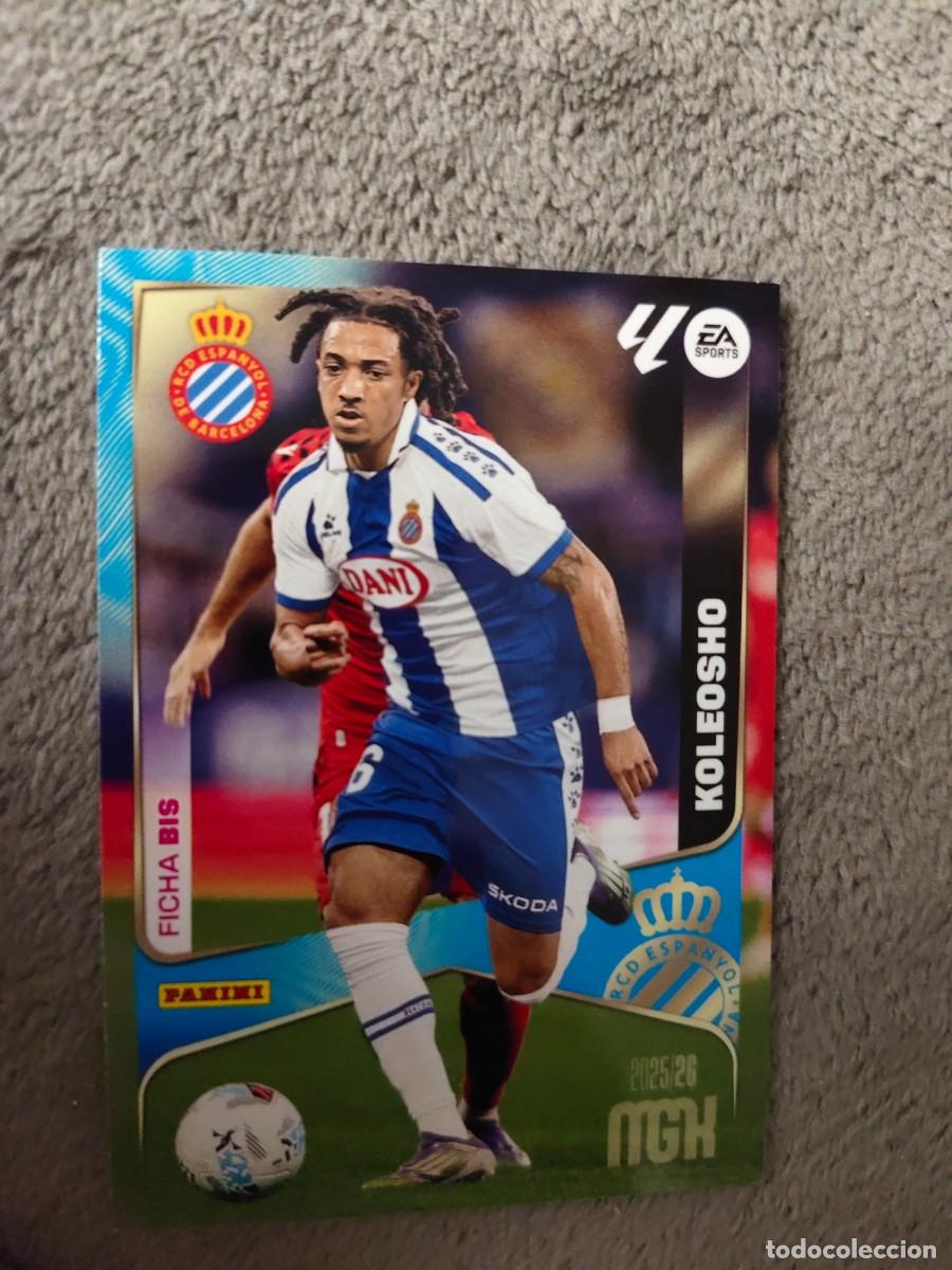 Cromos de f&uacute;tbol: 159 BIS MEGACRACKS MGK 25 26 KOLEOSHO RCD ESPANYOL FICHA LALIGA PANINI LA LIGA 2025 2026