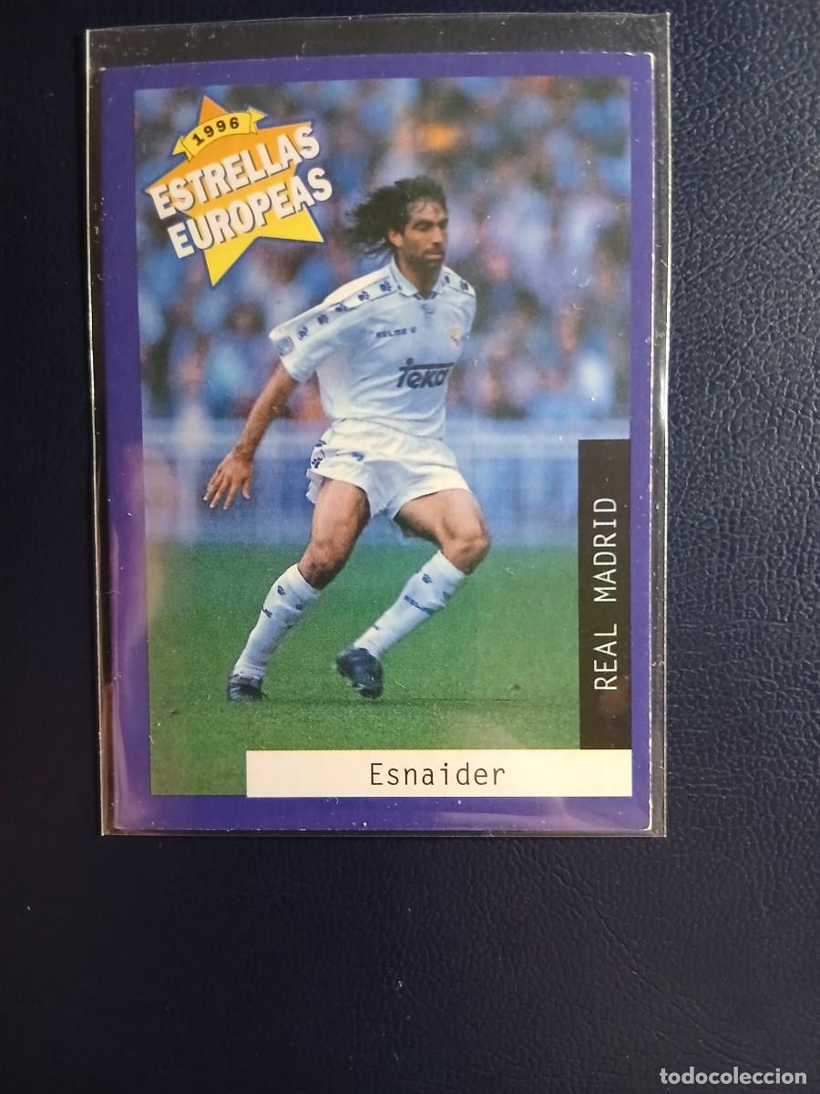Cartes &agrave; collectionner de Football: 8 Esnaider - Real Madrid - Estrellas Europeas 96 - Panini