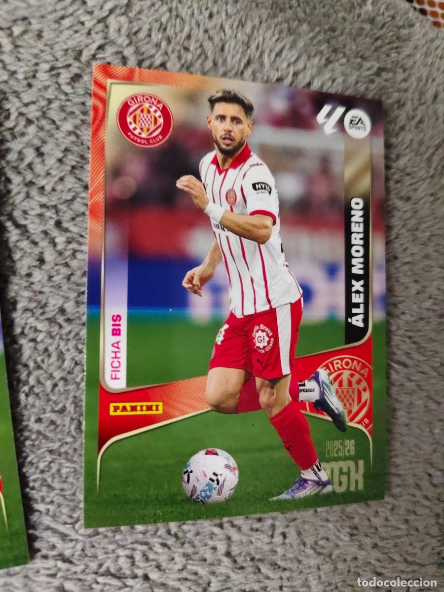 Cromos de f&uacute;tbol: 188 BIS MEGACRACKS MGK 25 26 &Aacute;LEX MORENO GIRONA FC FICHA LALIGA PANINI LA LIGA 2025 2026
