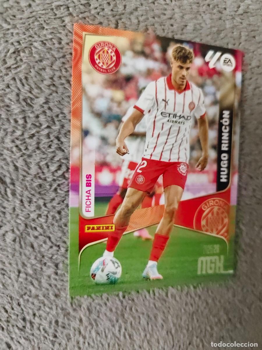 Cromos de f&uacute;tbol: 185 BIS MEGACRACKS MGK 25 26 HUGO RINC&Oacute;N GIRONA FC FICHA LALIGA PANINI LA LIGA 2025 2026