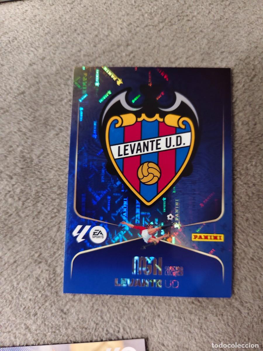 Cromos de f&uacute;tbol: 199 MEGACRACKS MGK 25 26 ESCUDO LEVANTE UD BASE CARD LALIGA PANINI LA LIGA 2025 2026