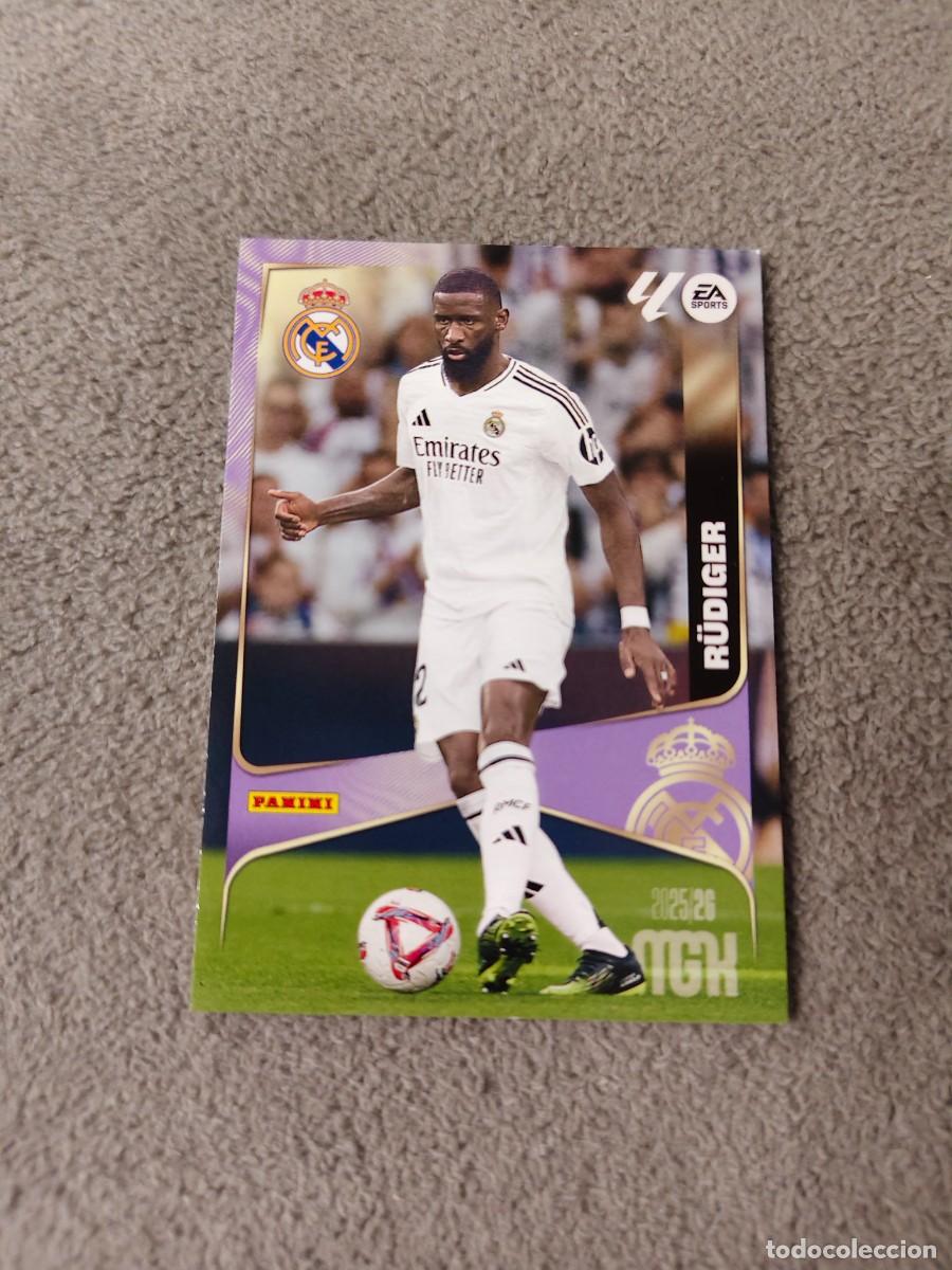 Cromos de f&uacute;tbol: 223 MEGACRACKS MGK 25 26 R&Uuml;DIGER REAL MADRID CF BASE CARD LALIGA PANINI LA LIGA 2025 2026