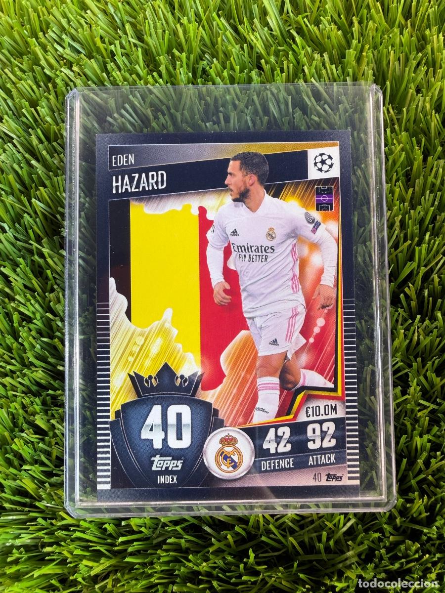 Cromos de f&uacute;tbol: N&ordm; 40 Eden Hazard Real Madrid CF Match Attax 101 20 21