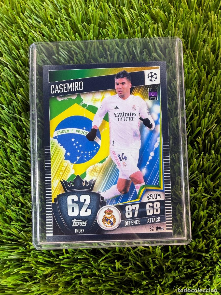 Cromos de f&uacute;tbol: N&ordm; 62 Casemiro Real Madrid CF Match Attax 101 20 21