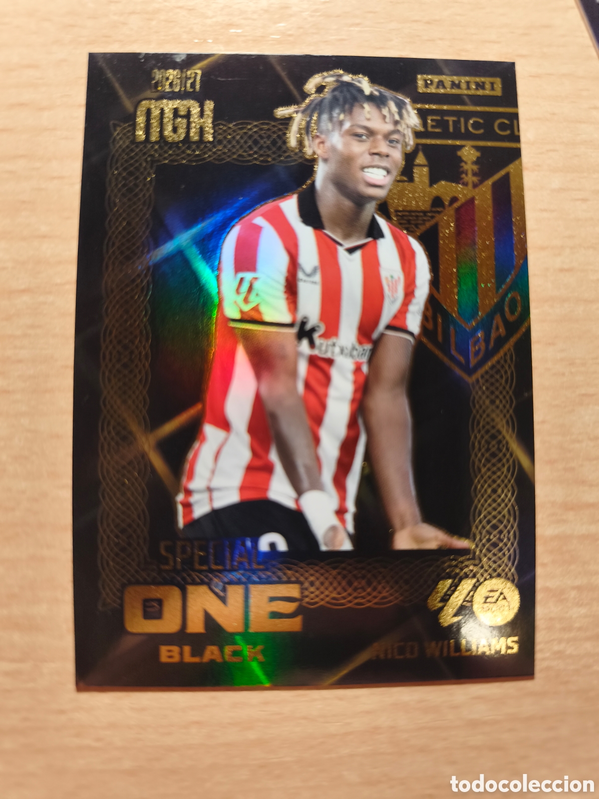 Cromos de f&uacute;tbol: NICO WILLIAMS SPECIAL ONE BLACK ATHLETIC CLUB DE BILBAO MEGACRACKS 2026 2027 PANINI MGK 26 27