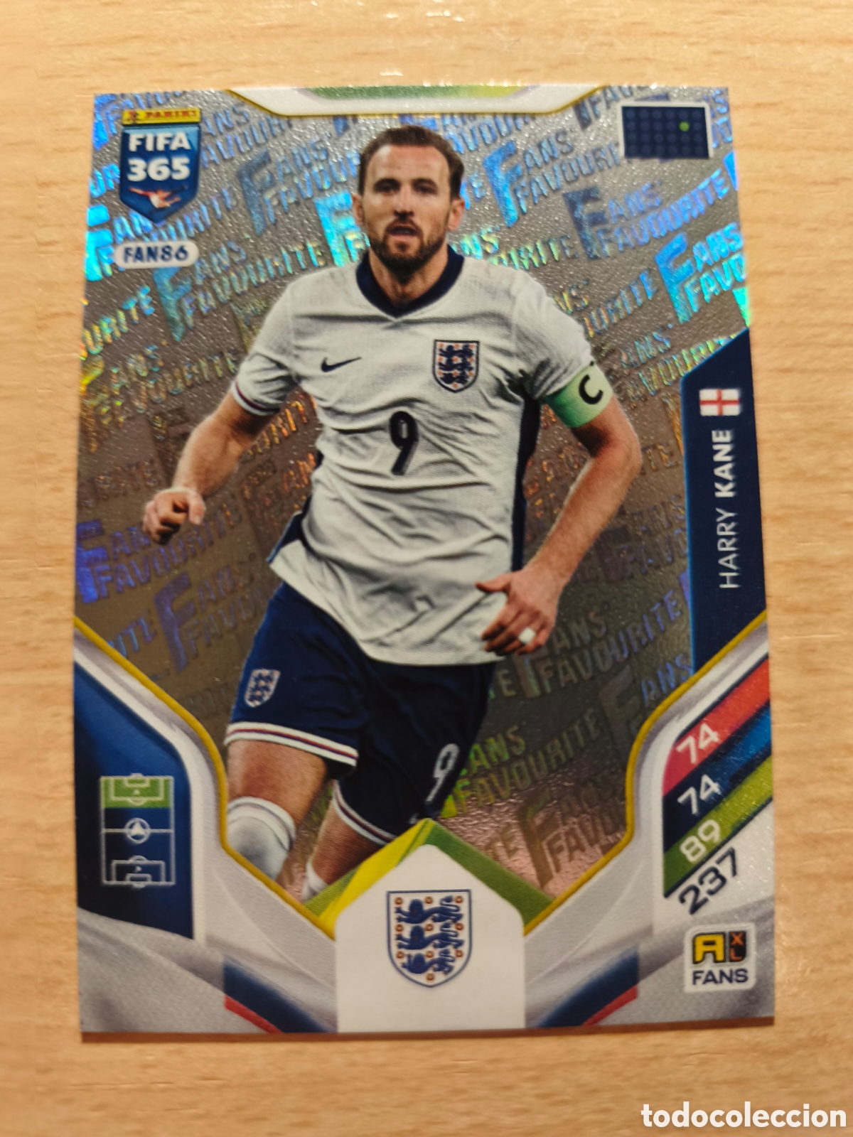 Cromos de f&uacute;tbol: FAN 86 HARRY KANE FANS FAVOURITE INGLATERRA ENGLAND FIFA 365 2025 2026 PANINI 25 26