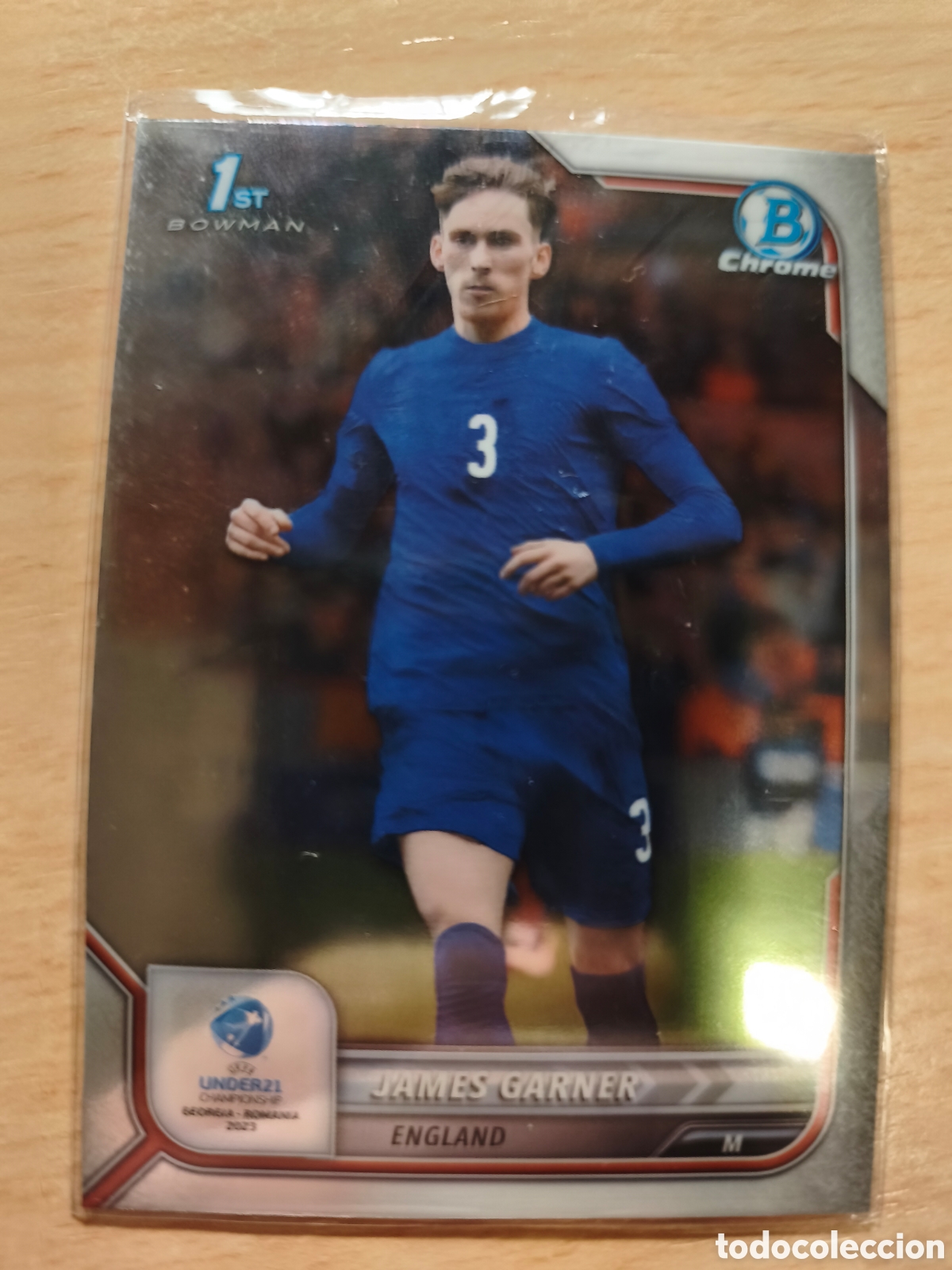 Cromos de f&uacute;tbol: 4 JAMES GARNER 1ST BOWMAN INGLATERRA ENGLAND TOPPS CHROME UEFA UNDER 21 CHAMPIONSHIP