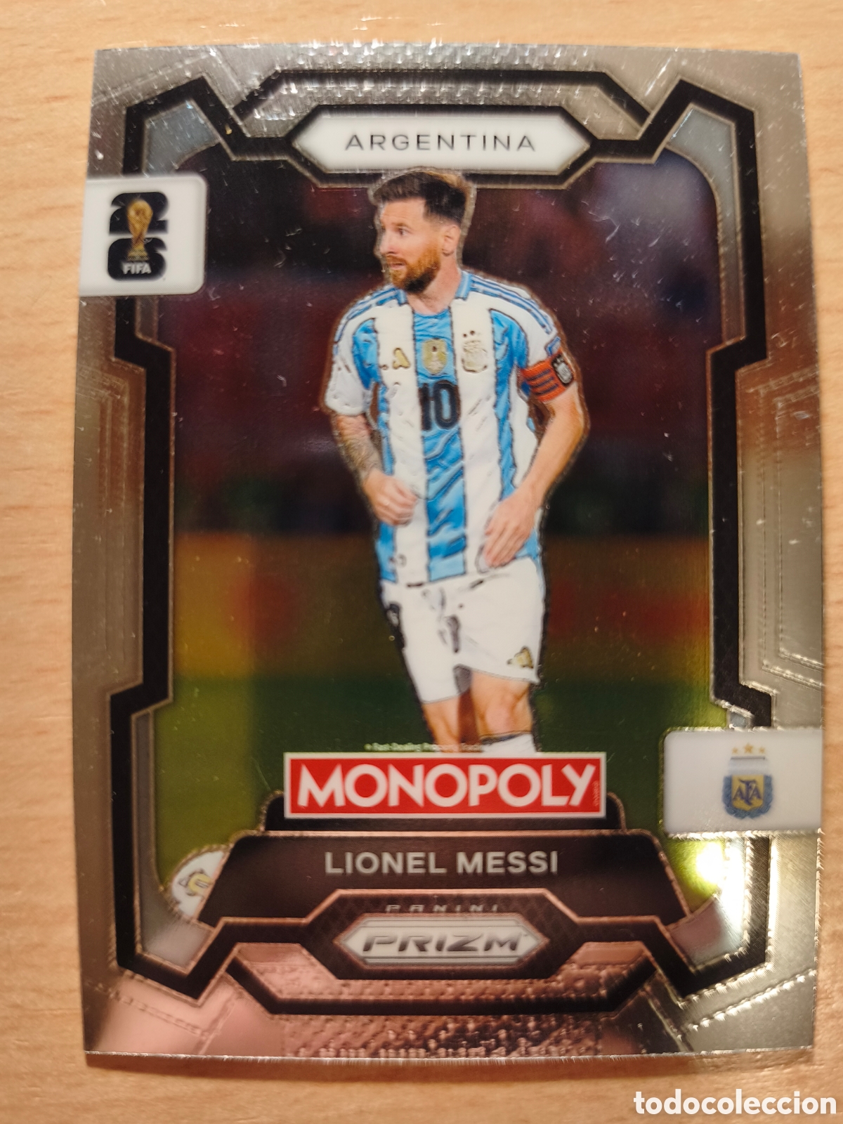 Cromos de f&uacute;tbol: 1 LIONEL MESSI ARGENTINA MONOPOLY PRIZM FIFA WORLD CUP 2026 MUNDIAL 26 PANINI