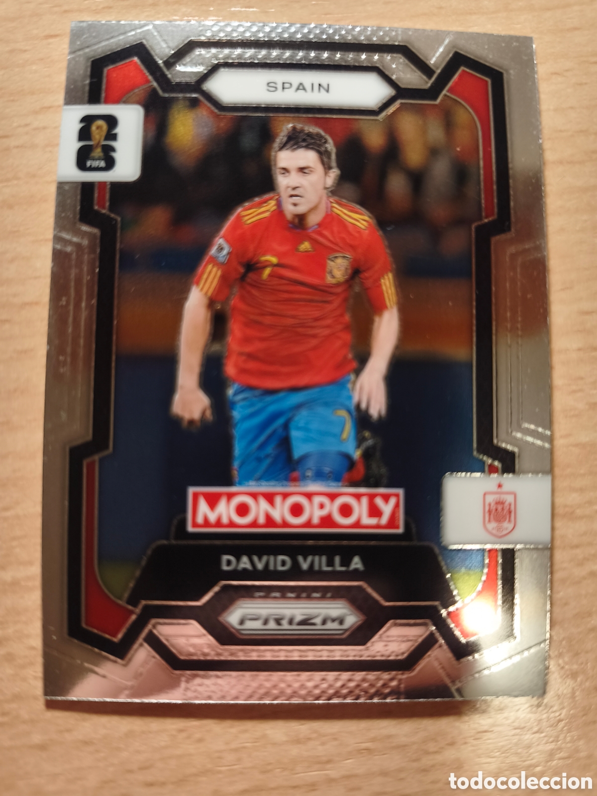 Cromos de f&uacute;tbol: 44 DAVID VILLA ESPA&Ntilde;A SPAIN MONOPOLY PRIZM FIFA WORLD CUP 2026 MUNDIAL 26 PANINI