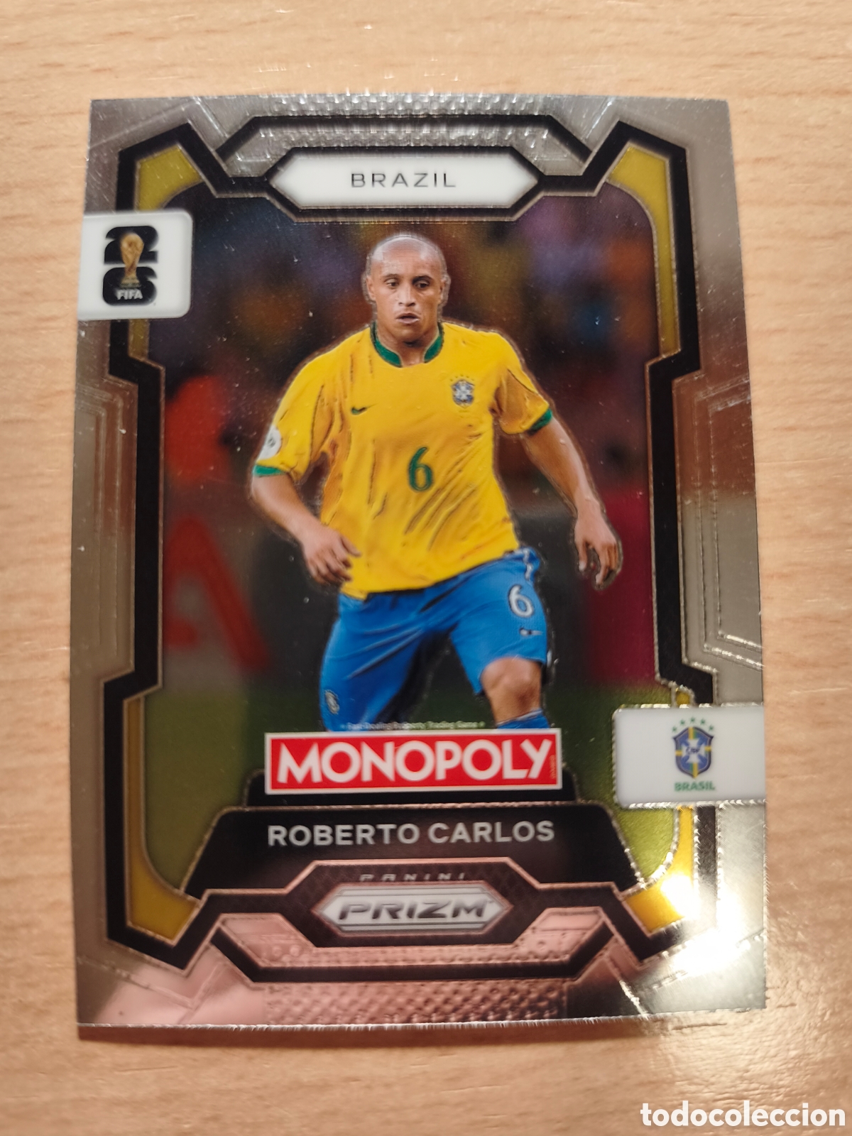 Cromos de f&uacute;tbol: 17 ROBERTO CARLOS BRASIL BRAZIL MONOPOLY PRIZM FIFA WORLD CUP 2026 MUNDIAL 26 PANINI