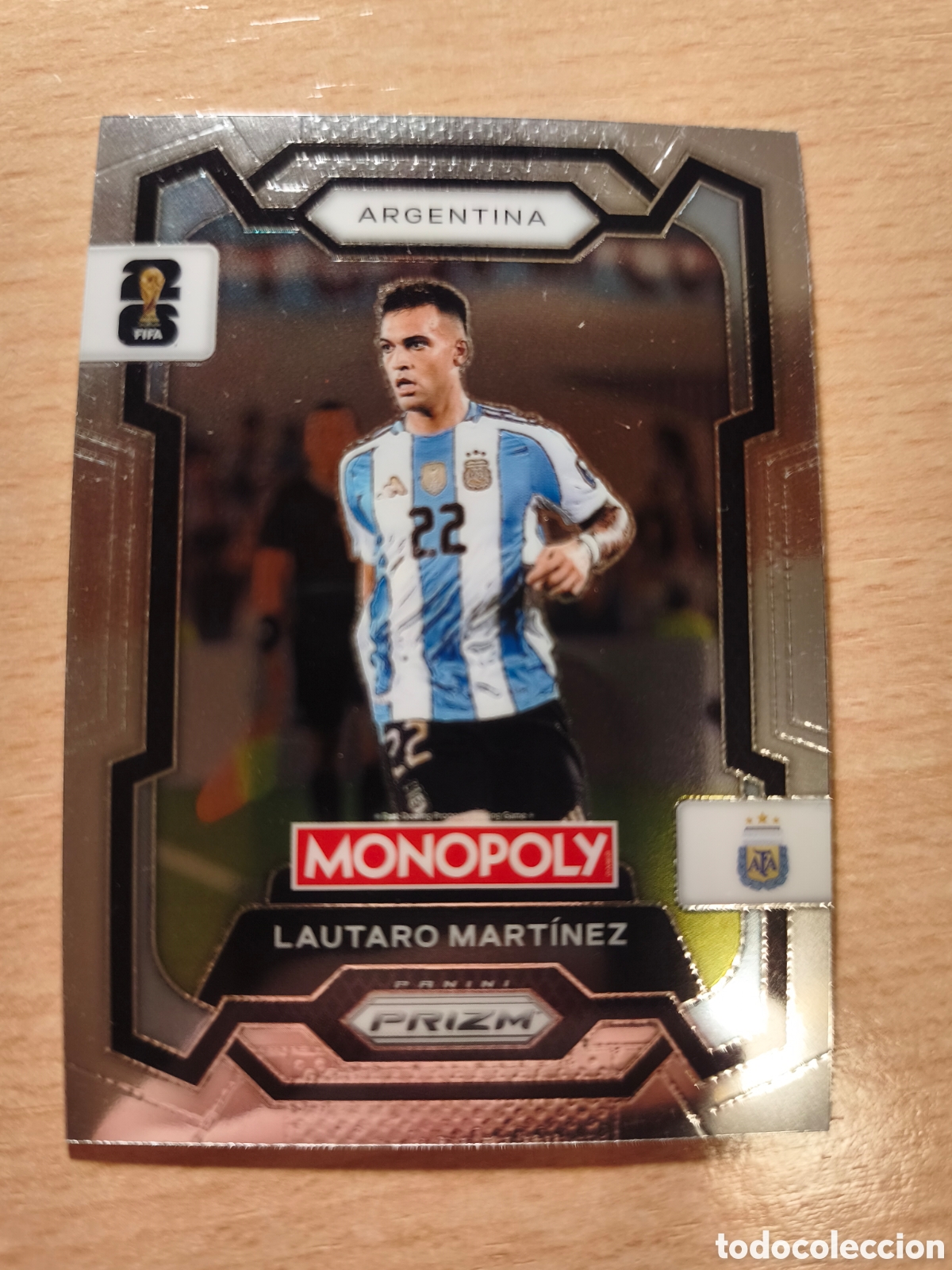 Cromos de f&uacute;tbol: 2 LAUTARO MART&Iacute;NEZ ARGENTINA MONOPOLY PRIZM FIFA WORLD CUP 2026 MUNDIAL 26 PANINI