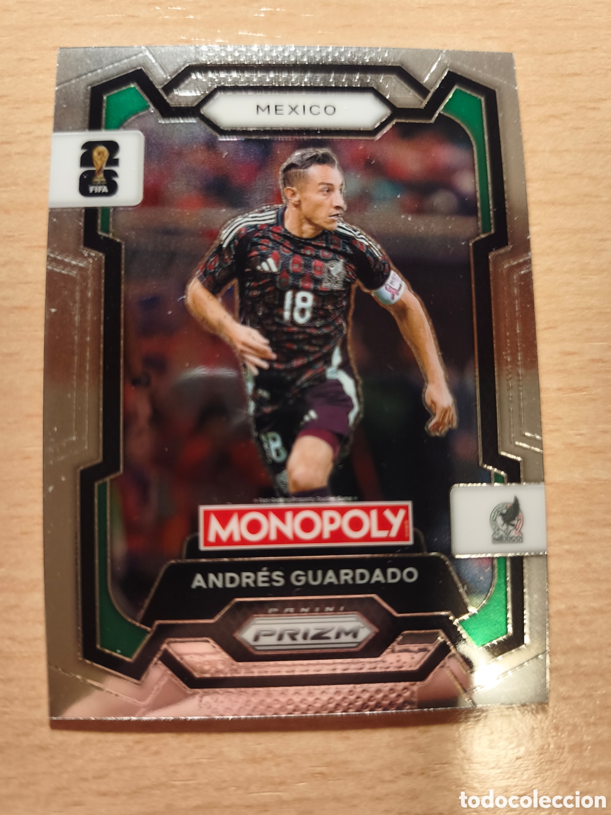 Cromos de f&uacute;tbol: 53 ANDRES GUARDADO M&Eacute;XICO MONOPOLY PRIZM FIFA WORLD CUP 2026 MUNDIAL 26 PANINI