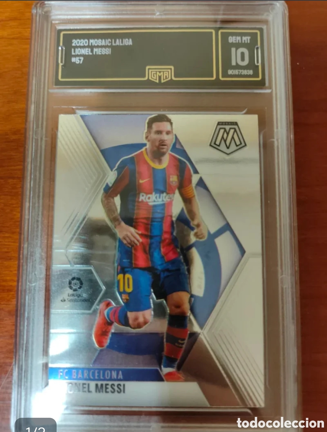 Cromos de f&uacute;tbol: 2020 Mosaic Lionel Messi #57 GMA 10