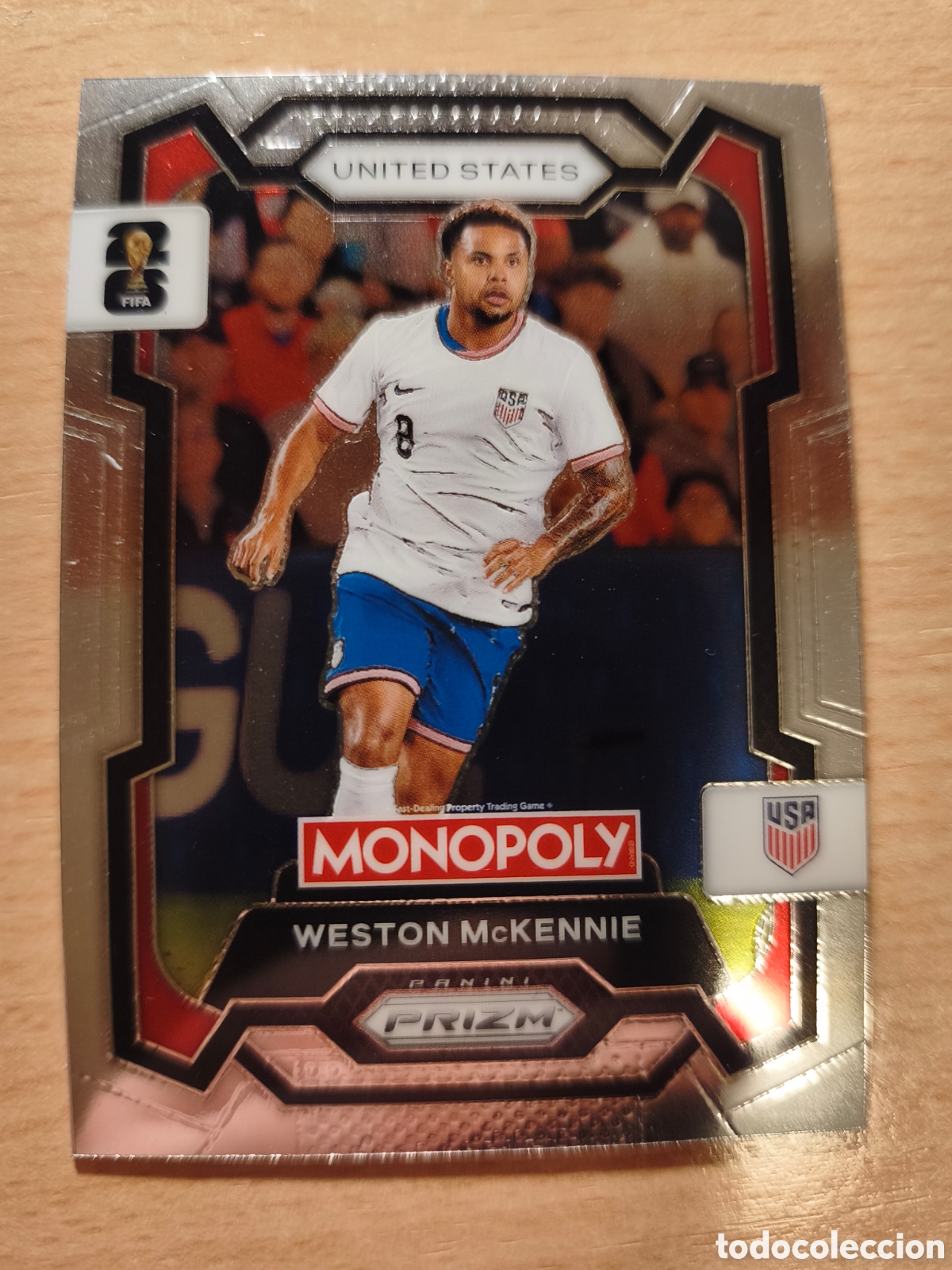 Cromos de f&uacute;tbol: 50 WESTON MCKENNIE USA ESTADOS UNIDOS MONOPOLY PRIZM FIFA WORLD CUP 2026 MUNDIAL 26 PANINI