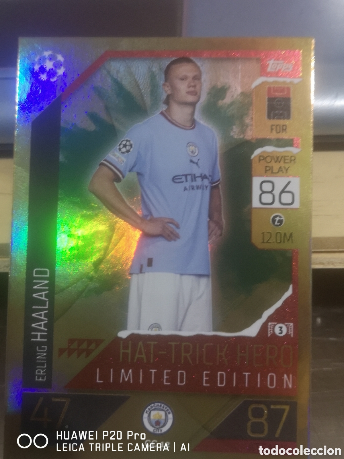 Cromos de f&uacute;tbol: HAALAND HAT TRICK HERO CC 12 LIMITED EDITION TOPPS MATCH ATTAX 2022 2023 2022 23