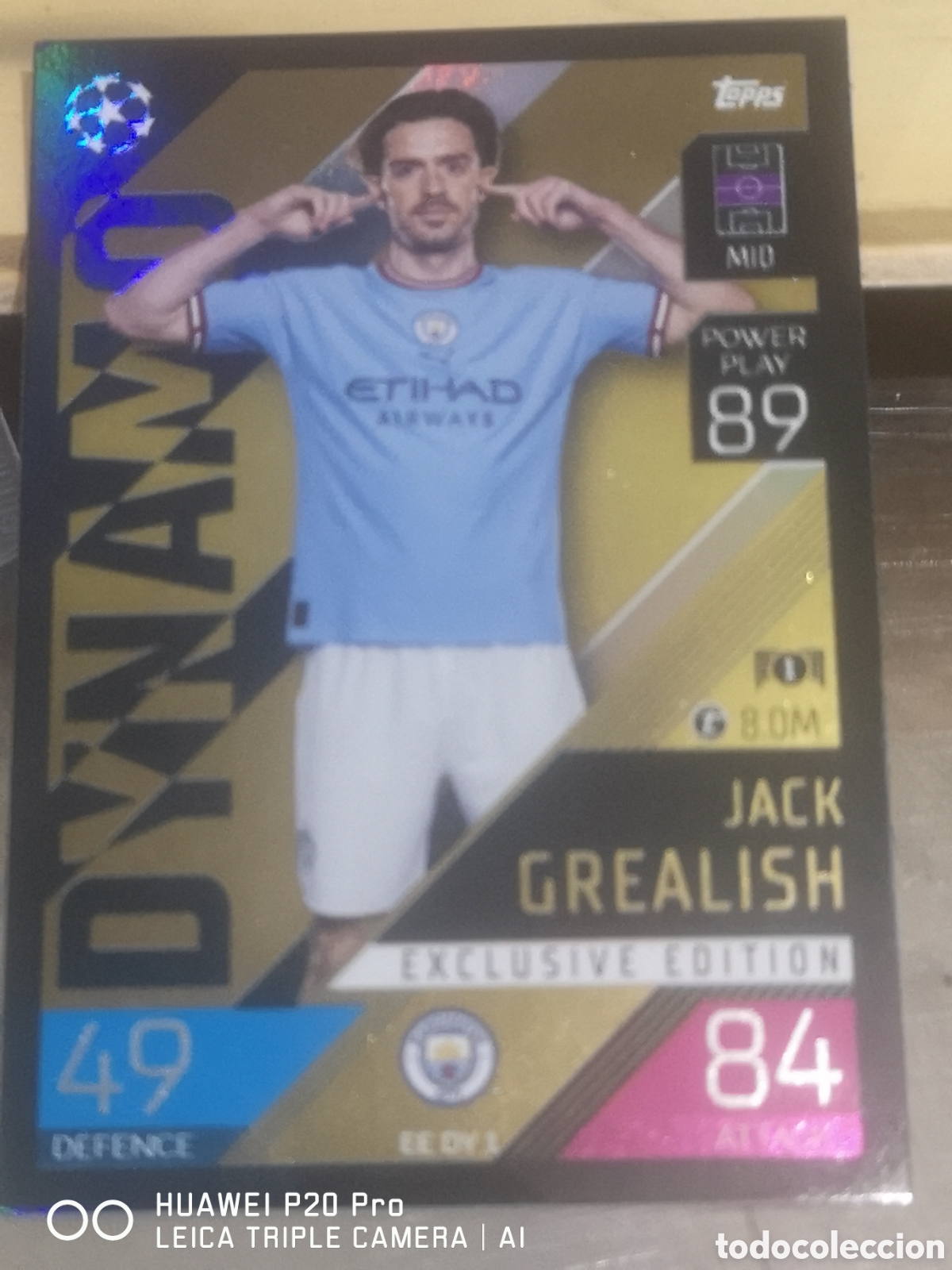 Cromos de f&uacute;tbol: MATCH ATTAX EDITION EXCLUSIVE DYNAMO 2022 2023 JACK GREALISH - EE DY1