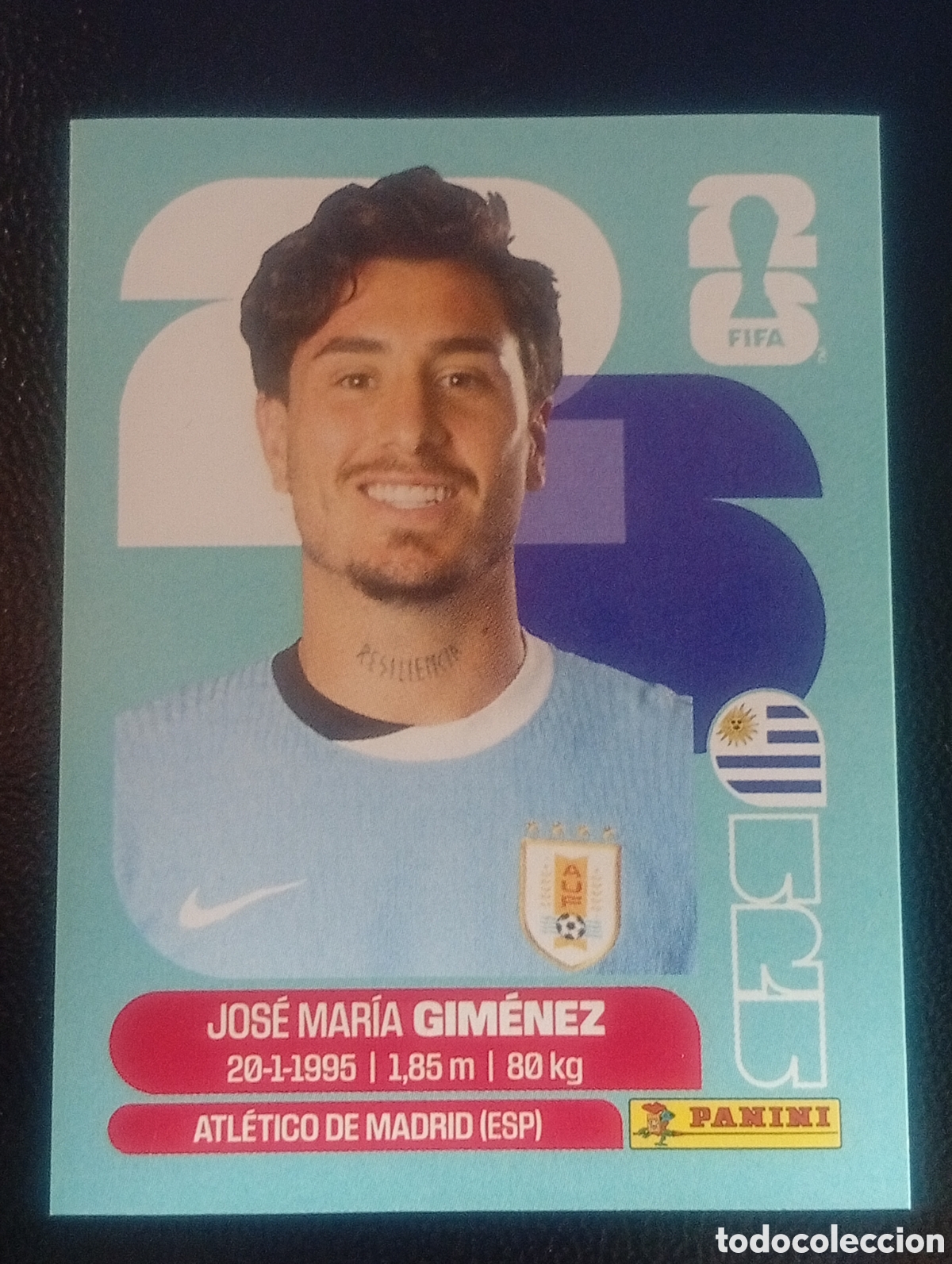 Cromos de f&uacute;tbol: URU 5 GIMENEZ URUGUAY MUNDIAL F&Uacute;TBOL 2026 FIFA WORLD CUP PANINI CROMO STICKER URU5
