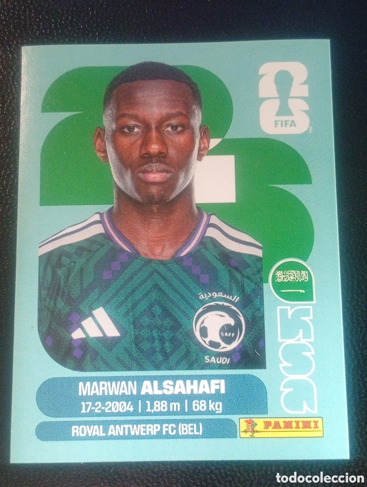 Cromos de f&uacute;tbol: KSA 15 ARABIA SAUDI MUNDIAL F&Uacute;TBOL 2026 FIFA WORLD CUP PANINI CROMO STICKER KSA15