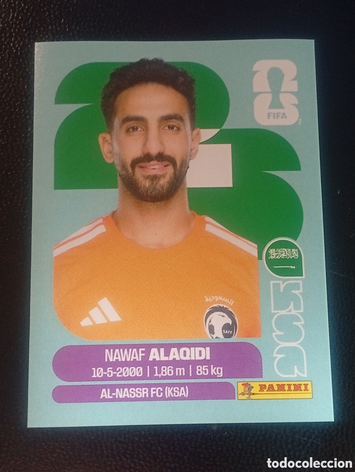 Cromos de f&uacute;tbol: KSA 2 ARABIA SAUDI MUNDIAL F&Uacute;TBOL 2026 FIFA WORLD CUP PANINI CROMO STICKER KSA2