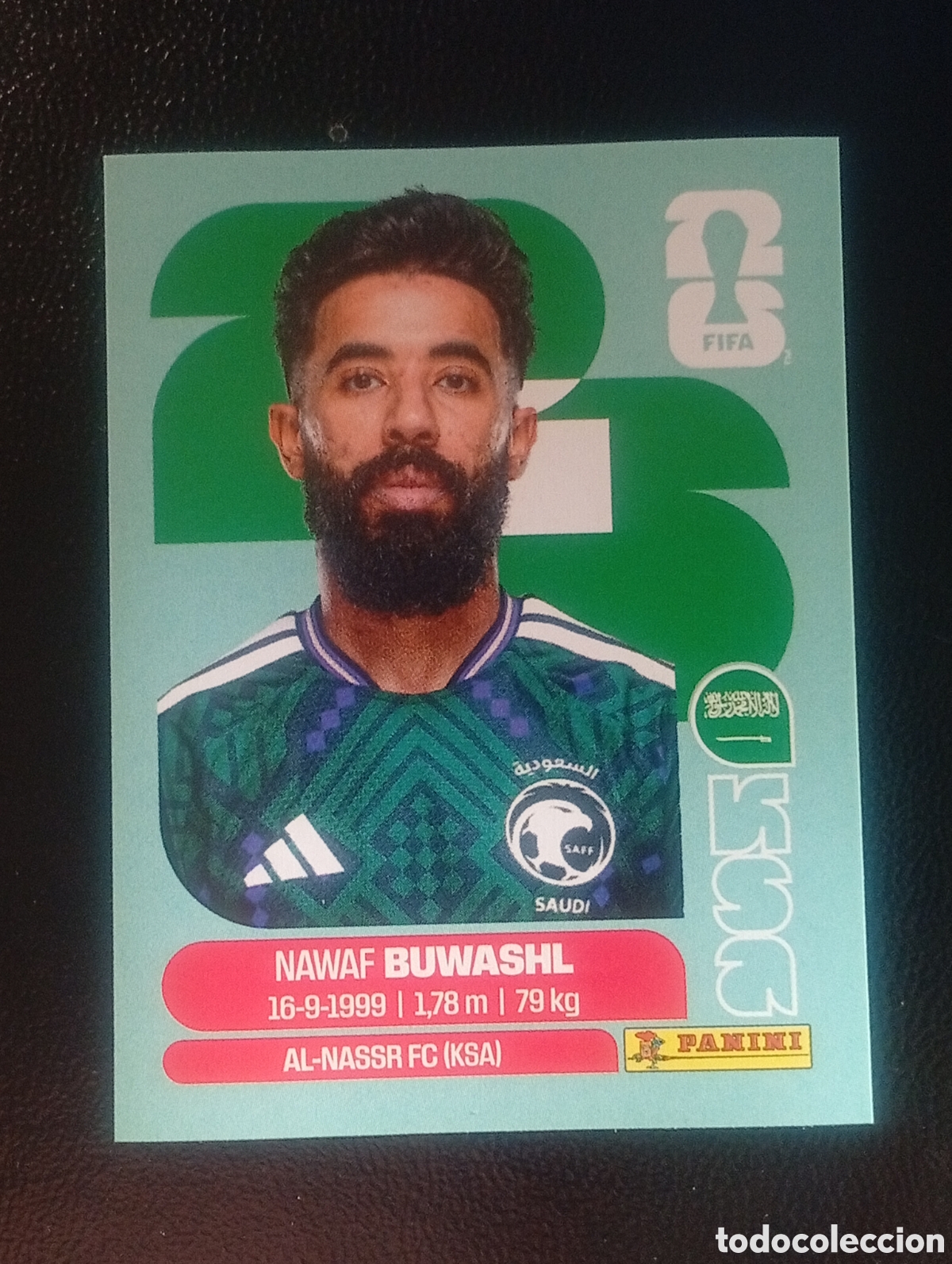 Cromos de f&uacute;tbol: KSA 5 ARABIA SAUDI MUNDIAL F&Uacute;TBOL 2026 FIFA WORLD CUP PANINI CROMO STICKER KSA5