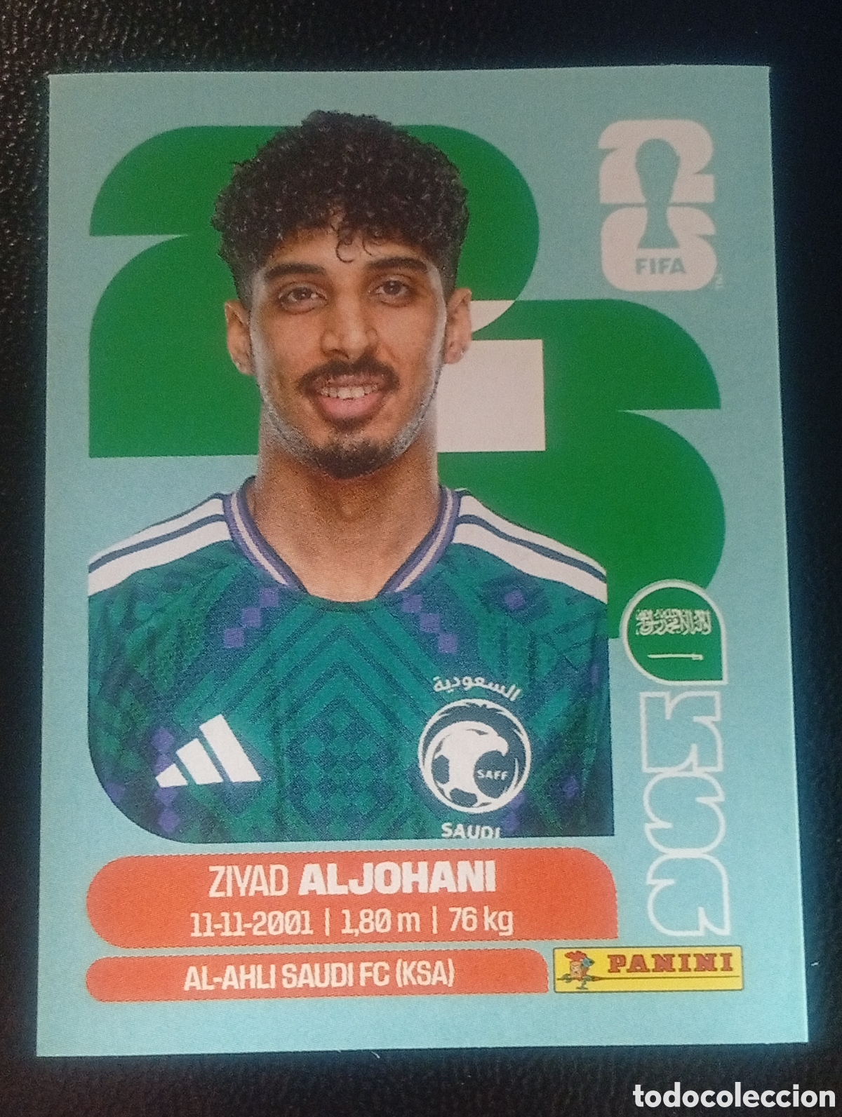 Cromos de f&uacute;tbol: KSA 10 ARABIA SAUDI MUNDIAL F&Uacute;TBOL 2026 FIFA WORLD CUP PANINI CROMO STICKER KSA10