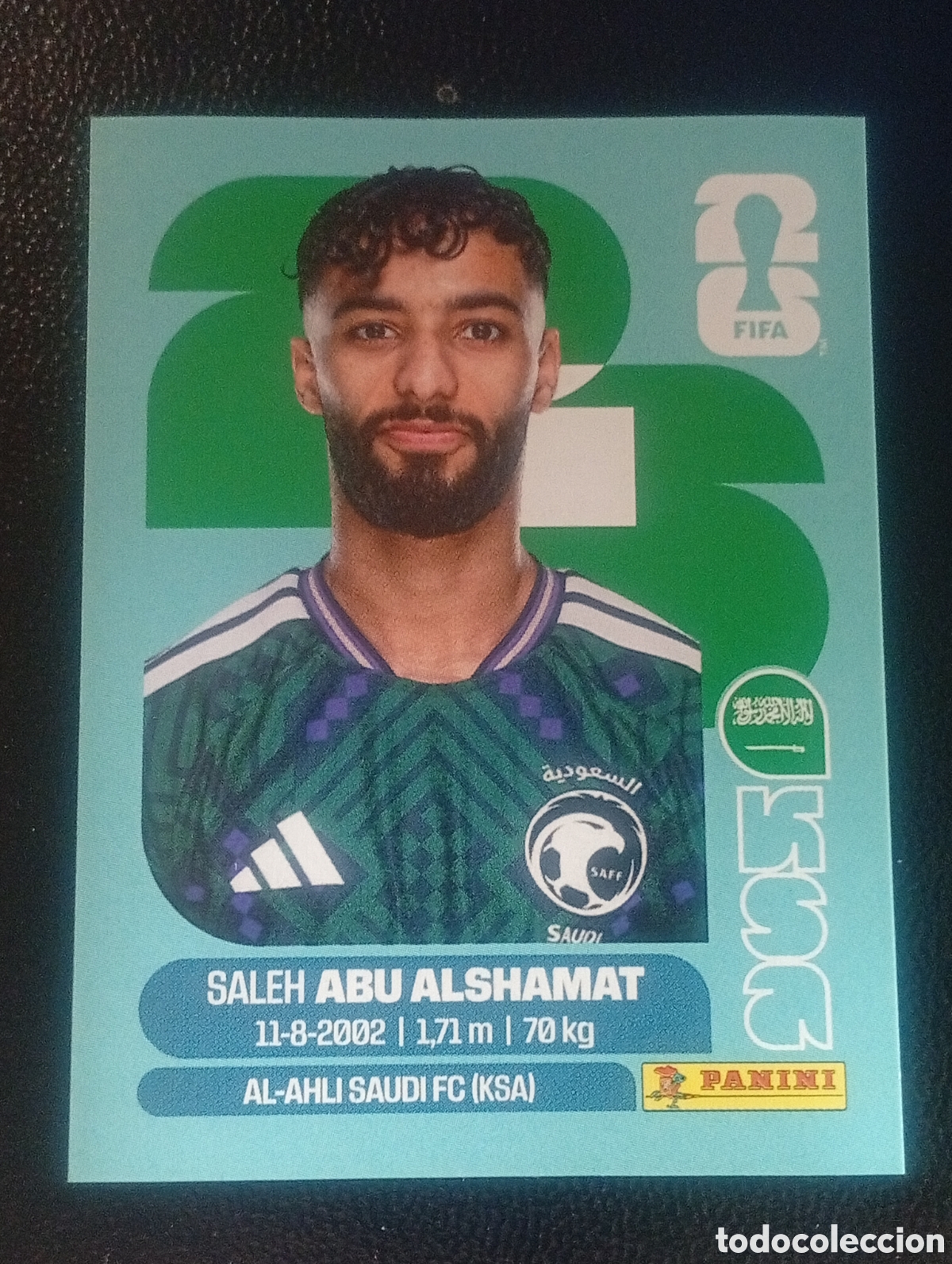 Cromos de f&uacute;tbol: KSA 14 ARABIA SAUDI MUNDIAL F&Uacute;TBOL 2026 FIFA WORLD CUP PANINI CROMO STICKER KSA14