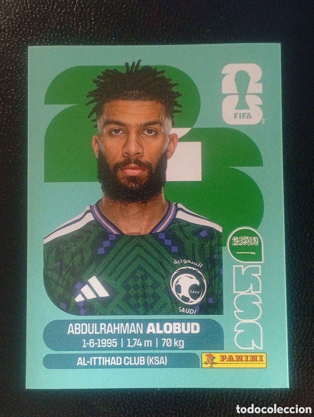 Cromos de f&uacute;tbol: KSA 17 ARABIA SAUDI MUNDIAL F&Uacute;TBOL 2026 FIFA WORLD CUP PANINI CROMO STICKER KSA17