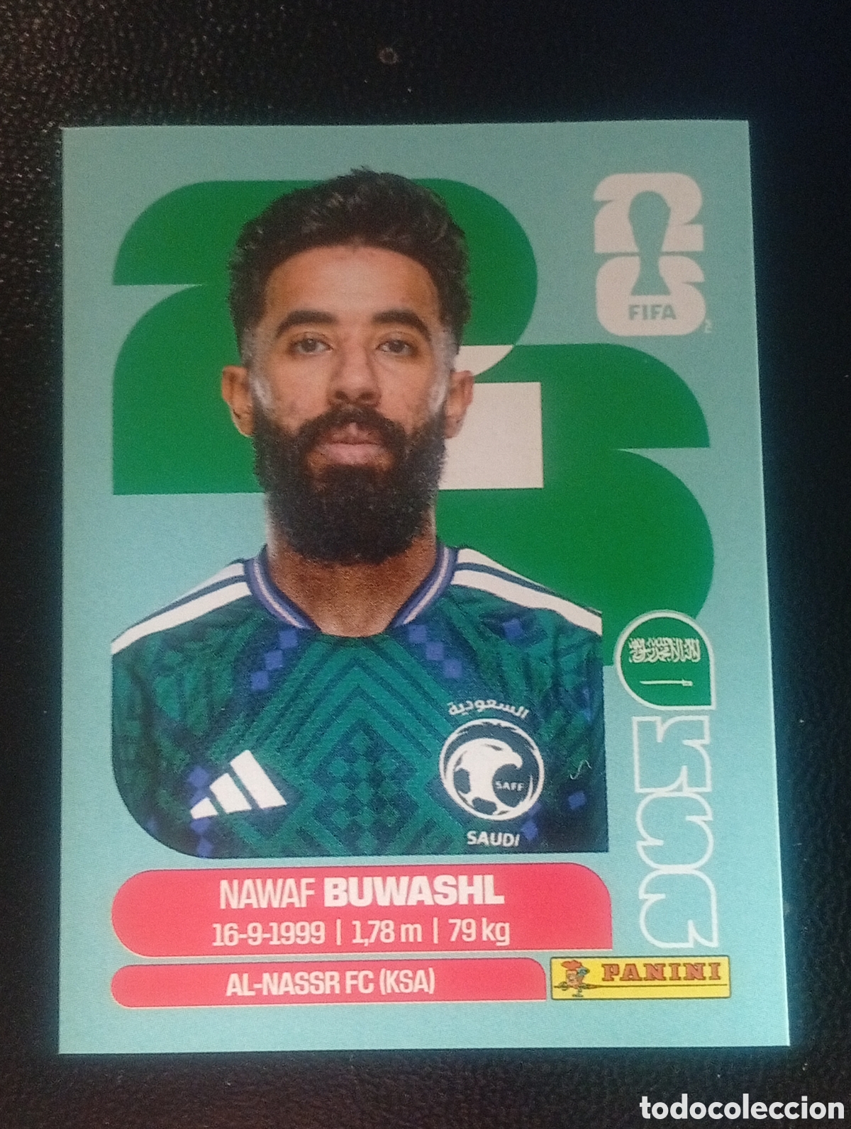 Cromos de f&uacute;tbol: KSA 5 ARABIA SAUDI MUNDIAL F&Uacute;TBOL 2026 FIFA WORLD CUP PANINI CROMO STICKER KSA5